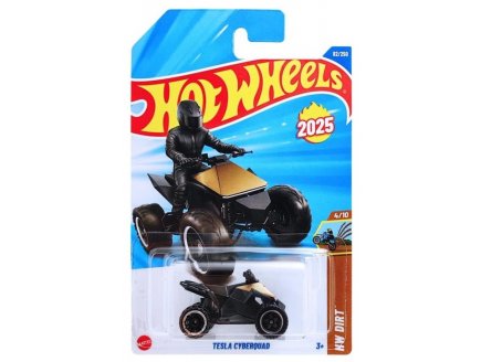 Véhicule Tesla Cyberquad Hot Wheels 1/64 - HW Dirt 4/10 - Mattel - HYX91 - Petite voiture métal