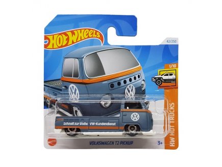 VEHICULE VOLKSWAGEN T2 PICKUP HOT WHEELS 1/64 - HW HOT TRUCKS 1/10 - MATTEL - HTC28 - PETITE VOITURE METAL