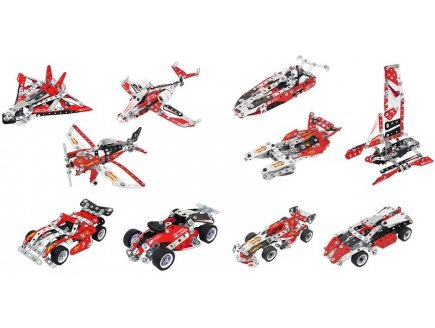 Vehicules de course 10 modeles - Meccano - 21201 - jeu de construction metal