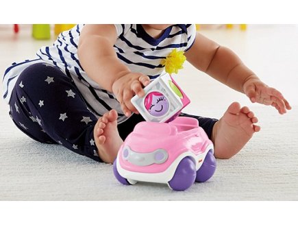 Voiture cabriolet bloc roller - fisher-price - cgd00 - eveil bebe