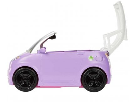 Voiture citadine violette avec toit ouvrant Barbie - Cabriolet, Vehicule, Auto - Mattel - HJV36