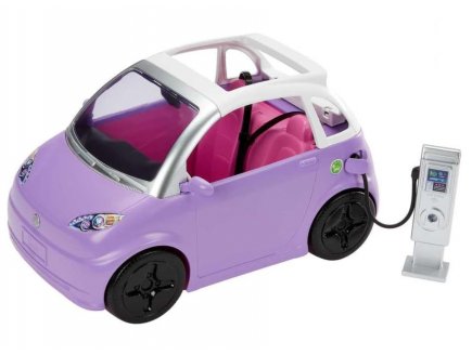 Voiture citadine violette avec toit ouvrant Barbie - Cabriolet, Vehicule, Auto - Mattel - HJV36