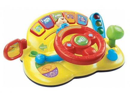 VOLANT VROUM VROUM DES DECOUVERTES - VTECH BABY - 166605 - TABLEAU ACTIVITES EVEIL
