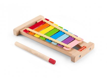 Xylophone en bois 8 touches metal - Fisher-Price - HXV13 - Instrument musique, Jouet musical b�b�