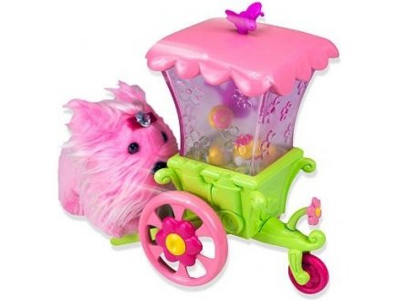 ZHU ZHU PUPPIES - CHARIOT A FLEURS - VEHICULE DE JEU - GIOCHI PREZIOSI ZHU ZHU PETS - 81163