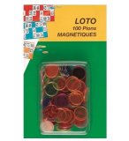 100 PIONS DE LOTO MAGNETIQUES MULTICOLORE FLUO - JETONS MARQUAGE - ACCESSOIRE BINGO