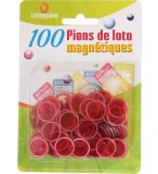 100 PIONS MAGNETIQUES ROUGE - LOTOQUINE - ACCESSOIRE LOTO