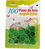 100 PIONS MAGNETIQUES VERT  LOTOQUINE - ACCESSOIRE LOTO