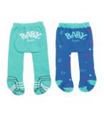 2 PAIRES DE COLLANTS : VERTE + BLEU BABY BORN 43 CM - ZAPF CREATION