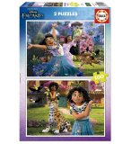 2 PUZZLES ENCANTO DISNEY : BIENVENUE A ENCANTO 2 X 100 PIECES - DESSIN ANIME - EDUCA - 19201