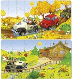 2 PUZZLES PROGRESSIFS LOVELY - JACK ET SA JEEP 24 - 36 PIECES - JANOD - J02765