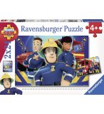 2 PUZZLES SAM LE POMPIER : T'AIDE DANS LE BESOIN 24 PIECES - RAVENSBURGER - 090426