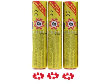3 Tubes De 30 Amorces De 8 Coups Pour Pistolet / Pour Fusil - 3 X 240 Coups - Recharge Accessoire jeu d'imitation enfant D�guisement