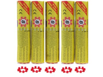 5 Tubes De 30 Amorces De 8 Coups Pour Pistolet / Pour Fusil - 5 X 240 Coups - Recharge Accessoire jeu d'imitation enfant D�guisement