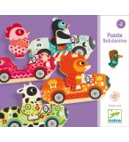 8 PUZZLES EN BOIS BOLIDANIMO - 16 PIECES - DJECO - DJ01555