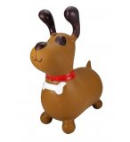 ANIMAL SAUTEUR SKIPPY CHIEN MARRON - BALLON SAUTEUR BEBE - JEU POUR REBONDIR