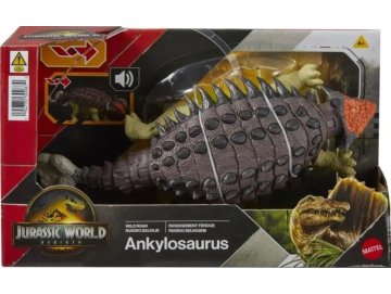 Ankylosaurus Rugissement F�roce - Jurassic World Rebirth - Mattel - JGB90 - Dinosaure sonore