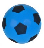 BALLON DE FOOTBALL EN MOUSSE BLEU 20 CM - TAILLE 5 - JEU PLEIN AIR