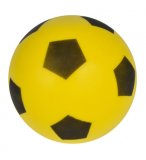 BALLON DE FOOTBALL EN MOUSSE JAUNE 20 CM POUR - TAILLE 5 - JEU PLEIN AIR