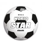 BALLON EN PLASTIQUE WORLD STAR CLASSIC 22 CM BLANC - JOHN SPORTS - JEU PLEIN AIR