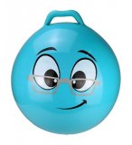 BALLON SAUTEUR SMILEY INTELLO 55 CM BLEU - SKIPPY BALL - JEU POUR REBONDIR ENFANT