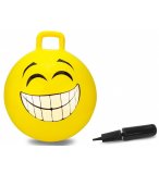 BALLON SAUTEUR SMILEY SOURIRE 45 CM JAUNE - SKIPPY BALL - JEU POUR REBONDIR ENFANT