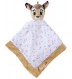 BAMBI DOUDOU PLAT LANGE BRUN ET BLANC 40 X 40 CM - PELUCHE DISNEY FAON BRUN - NICOTOY