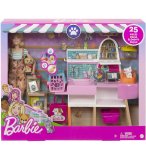 BARBIE METIER : ANIMALERIE DE BARBIE AVEC ANIMAUX + ACCESSOIRES - 25 PIECES - POUPEE MANNEQUIN - MATTEL - GRG90