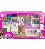 BARBIE METIER : CLINIQUE AVEC DOCTEUR + 30 ACCESSOIRES - HOPITAL - POUPEE MANNEQUIN - MATTEL - GTN61