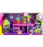 BARBIE METIER : LE CENTRE DE COIFFURE + 45 ACCESSOIRES + 1 CHIEN + 1 POUPEE MANNEQUIN COIFFEUSE - MATTEL - GYJ70