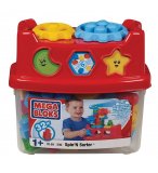 BARIL SPIN'N SORTER 32 PIECES - MEGA BLOKS - 590 - JEU DE CONSTRUCTION