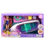 BATEAU HORS BORD DE REVE + POUPEES BARBIE MERMAID POWER - MATTEL - HHG60