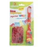 BATON MAGNETIQUE BINGO ROUGE + 100 PIONS DE LOTO - RAMASSE PIONS - LOTOQUINE