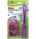 BATON MAGNETIQUE BINGO VIOLET + 100 PIONS DE LOTO - RAMASSE PIONS - LOTOQUINE