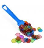 BATON MAGNETIQUE TURQUOISE + 100 PIONS DE LOTO - RAMASSE JETONS - KIT ACCESSOIRES BINGO