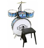 BATTERIE ELECTRONIQUE ROCK DRUMMER BLEU + TABOURET - BONTEMPI - 525692