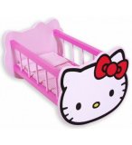 BERCEAU EN BOIS HELLO KITTY POUPEE - LIT A BASCULE POUPON