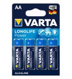 BLISTER 4 PILES ALCALINE LR6 / AA - VARTA LONGLIFE POWER - 4906