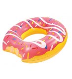 BOUEE GONFLABLE DONUT GEANT FRAISE 119 CM - JEU PISCINE