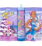 CALENDRIER DE L'AVENT BARBIE COLOR REVEAL : 1 POUPEE + 3 ANIMAUX + TENUES + ACCESSOIRES - MATTEL - HJD60