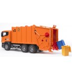 CAMION POUBELLE ORANGE SCANIA R - BRUDER - 03560 - VEHICULE DE JEU