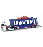 CAMION TRANSPORTEUR 38 CM + 1 VOITURE PORSCHE - DICKIE TOYS CITY - 203746006