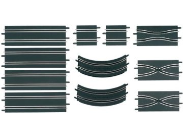 Carrera Go et Digital 143 - Set d'extension n�2 - Rail droit et courbe - Accessoire circuit - 61601