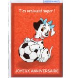 CARTE D'ANNIVERSAIRE LES 101 DALMATIENS / SPORT FOOT (10)