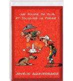 CARTE D'ANNIVERSAIRE LUCKY LUKE + ENVELOPPE - CARTERIE THEME BD - JOYEUX ANNIVERSAIRE (6)