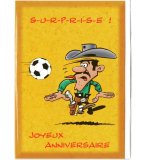 CARTE D'ANNIVERSAIRE LUCKY LUKE - JOE LE DALTON (61)