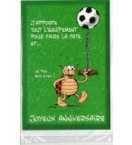 CARTE JOYEUX ANNIVERSAIRE ANIMAL RIGOLO FOOT + ENVELOPPE - CARTERIE - FOOTBALL SPORTIF - ENFANT - ADULTE - FILLE - GARCON (27)