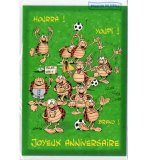 CARTE JOYEUX ANNIVERSAIRE ANIMAL RIGOLO FOOT + ENVELOPPE - CARTERIE - FOOTBALL SPORTIF - ENFANT - ADULTE - FILLE - GARCON (32)
