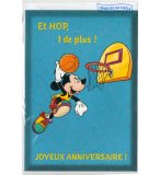 CARTE JOYEUX ANNIVERSAIRE MICKEY FAIT DU BASKET + ENVELOPPE - CARTERIE DISNEY - DESSIN ANIME - ENFANT - ADULTE - FILLE - GARCON (34)
