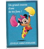 CARTE JOYEUX ANNIVERSAIRE MINNIE + ENVELOPPE - CARTERIE DISNEY - DESSIN ANIME - ENFANT - ADULTE - FILLE - GARCON (40) (40)